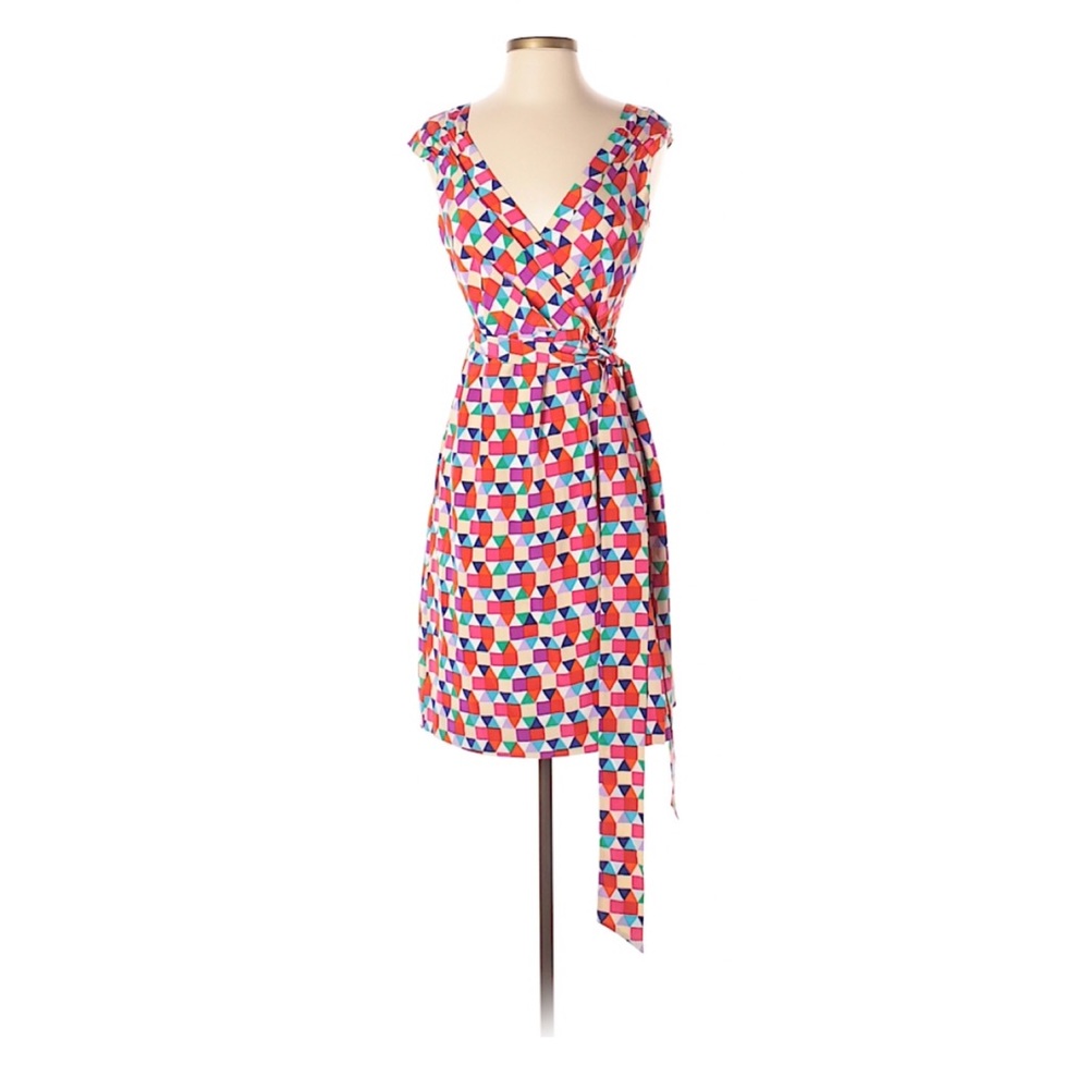 Colorful Kate Spade Wrap Dress, size 4